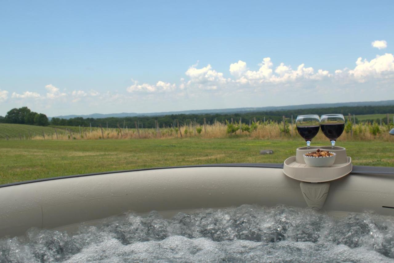 Perigourdine Avec Spa Et Vue Pomport Exterior foto