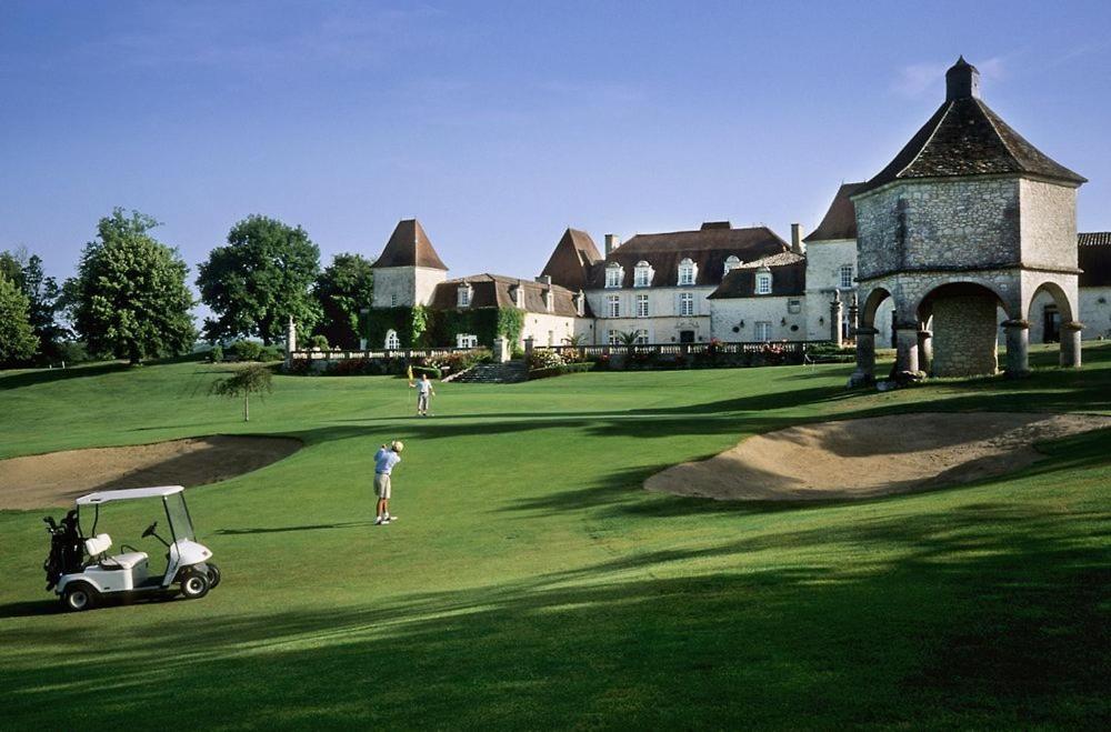 Perigourdine Avec Spa Et Vue Pomport Exterior foto