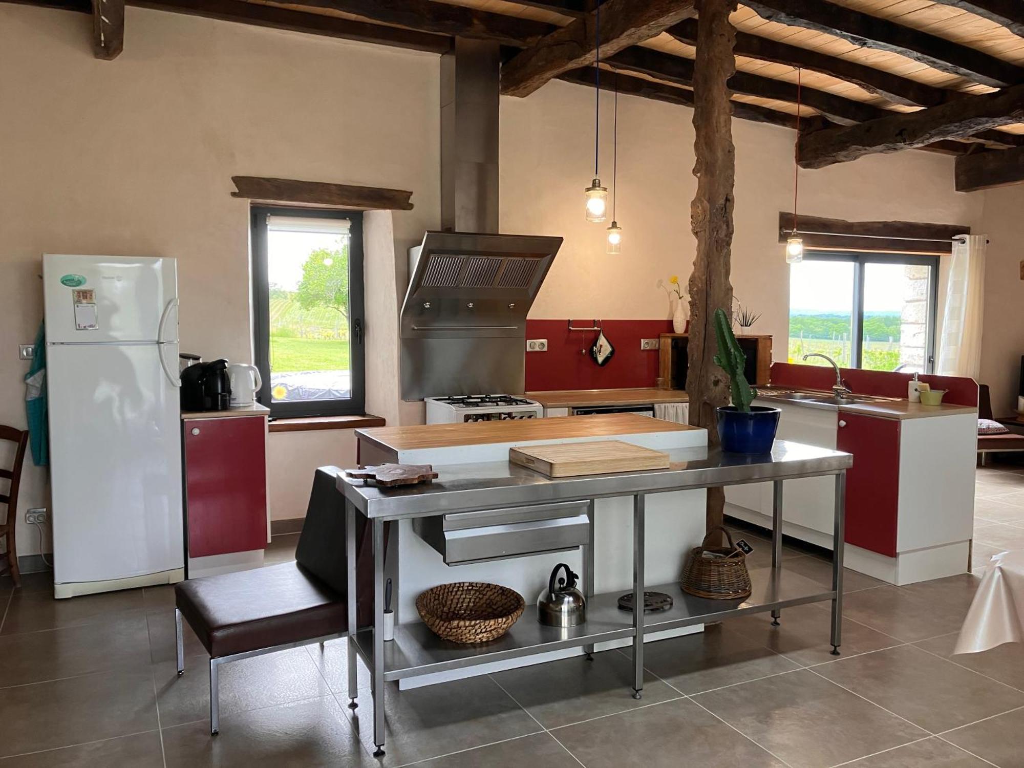 Perigourdine Avec Spa Et Vue Pomport Exterior foto