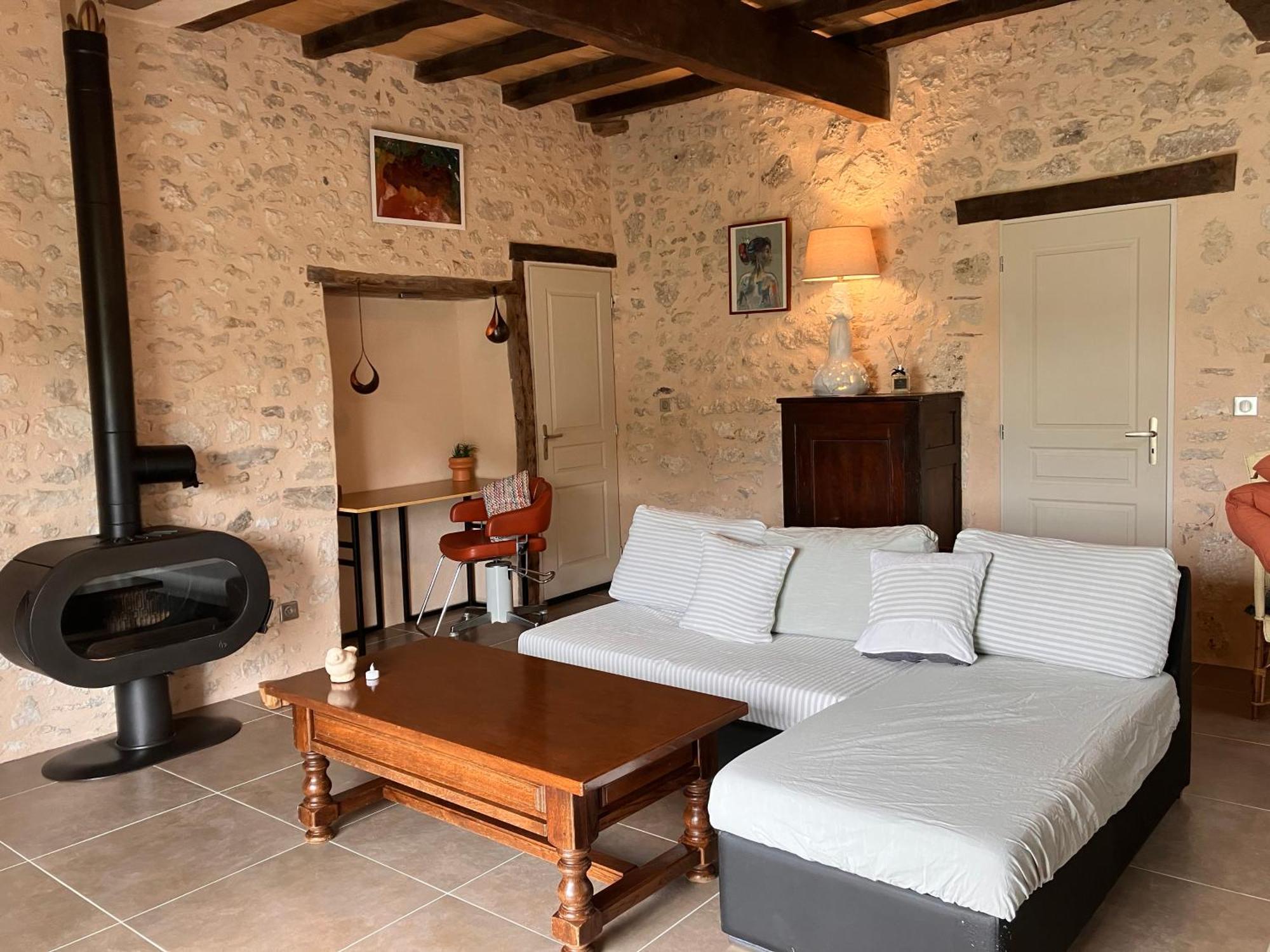 Perigourdine Avec Spa Et Vue Pomport Exterior foto